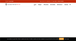 Desktop Screenshot of colegiomayorpioxii.es